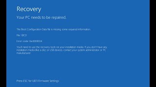 How To Fix Windows 10 Blue Screen Unmountable Boot Volume [upl. by Aidil]