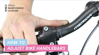 How To Adjust Bike Handlebars [upl. by Reivaj]