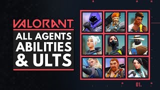 VALORANT  All Characters Abilities amp Ultimates [upl. by Brennan]