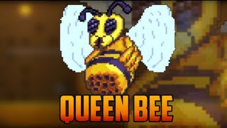 Terraria  Queen Bee Boss Fight [upl. by Gail]