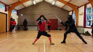 Longsword Sparring Esther vs Jordan [upl. by Marquita]