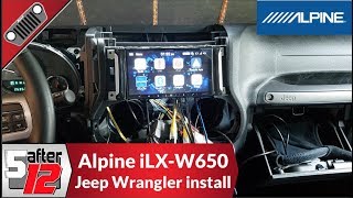 Alpine iLXW650 install in a 2016 Jeep Wrangler [upl. by Yerffej]