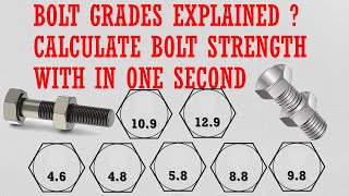 Bolt grade explained [upl. by Nnylidnarb]