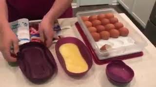 Breakfast in under 2 minutes w Tupperware Microwave Breakfast Maker [upl. by Pirali359]