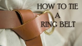 How to Tie a Ring Belt from Medieval Collectibles  Medieval Masterclass [upl. by Vinay870]