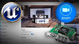 Unreal for Zoom wDeckLink ATEM Mini amp NDI [upl. by Anaig898]