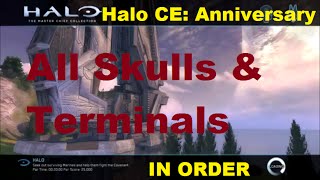 Halo CEA  All Skulls and Terminals in Order [upl. by Mitzie]