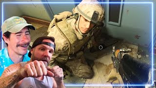 Marines React to HUNTING PARTY from Call of Duty Modern Warfare [upl. by Segroeg]