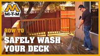 How To Properly Pressure Wash A Deck [upl. by Shirlee]