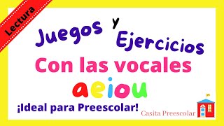 Las Vocales Ejercicios y Juegos Preescolares [upl. by Edea19]