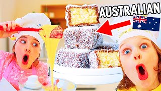 Australian Lamingtons with BIGGY AND NAZ  NORRIS NUTS COOKING [upl. by Eiramyma]