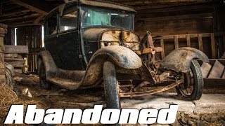 ABANDONED Car Graveyard  Old Classic Cars FOUND 1930 Ford Model A [upl. by Waly]