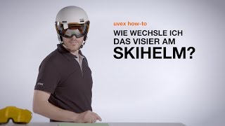 Wie wechsle ich das Visier am Skihelm  uvex howto [upl. by Gladis738]