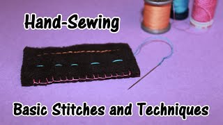 Back Stitch for Beginners [upl. by Anilatac]