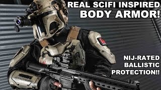 Real SciFi Body Armor NIJ Rated Ballistic Protection [upl. by Leicester216]