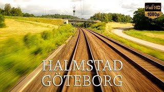 Train Drivers View Halmstad to Göteborg [upl. by Anoed]