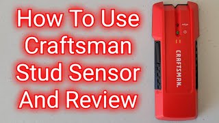 How To Use The Craftsman Stud Sensor And Review CMHT77633 [upl. by Rodi259]