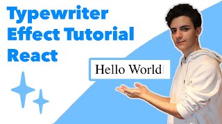 TypeWriter Effect In ReactJS Tutorial [upl. by Jereme53]