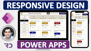 How to build Responsive Power Apps  Responsive Layouts Tabs Galleries amp Forms [upl. by Fey499]