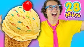 Ice Cream Song and More  Kids Nursery Rhymes from Bounce Patrol [upl. by Yve201]