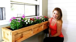 The 20 Window Planter Box  Easy DIY Project [upl. by Nirre]