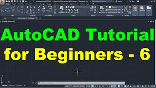 AutoCAD Tutorial for Beginners  6 [upl. by Oakley]