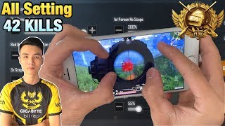 ALL SETTING GYROSCOPE  FOUR FINGERS CLAW CONTROL HANDCAM  TACAZ PUBG MOBILE [upl. by Loni396]