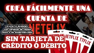 como crear una cuenta netflix por primera vez 2021 fácilmente N🚫 tarjeta de crédito o débito❌ [upl. by Colvin]