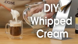 DIY whipped cream in 60 seconds [upl. by Ahsyat]