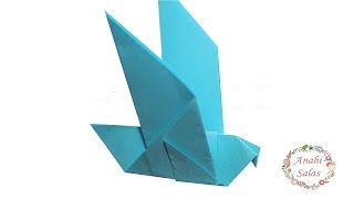 Cómo hacer una paloma de papel  Origami fácil paso a paso origami origamifacil [upl. by Bruell]