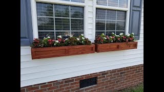 How To Build Cedar Window Planter Boxes [upl. by Ramyaj]