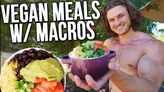 What I Eat In a Day As A Vegan Bodybuilder TIPS TO GAIN MUSCLE [upl. by Stodder]