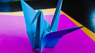 como hacer una grulla de papel Papiroflexia origami [upl. by Atla]