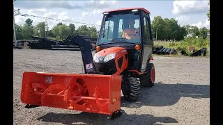 Kubota BX Full Snow Blower Loader amp Curtis Cab Installation [upl. by Akiret998]