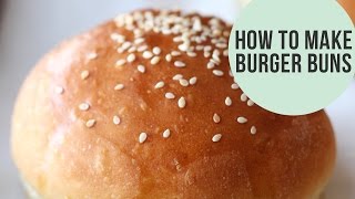 How to Make Burger Buns  Homemade Recipe [upl. by Oirobil]