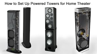 How to Set Up Powered Tower Speakers for Home Theater [upl. by Nalyk]