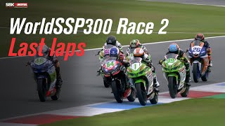 Epic last laps from WorldSSP300 Race 2 [upl. by Ykcor]