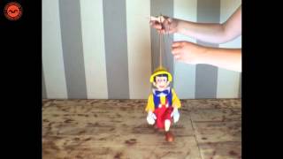 Tutorial Czech Marionettes  how to play with Pinocchio marionette [upl. by Natty144]