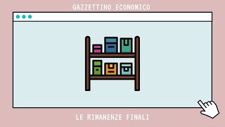 Le rimanenze finali ed iniziali Economia Aziendale [upl. by Nichol]