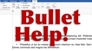 How to fix bullets in Microsoft Word  TUTORIAL  QUICK FIX [upl. by Fortier]