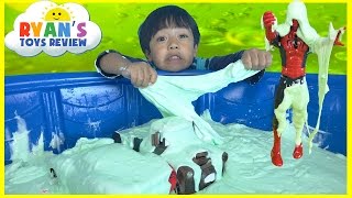 HOW TO MAKE GIANT SLIME GOO Easy Science Experiment for kids [upl. by Morel]