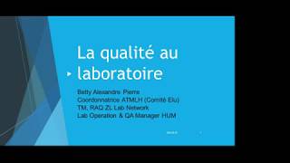 La qualité au laboratoire  ATMLH [upl. by Cherilynn]