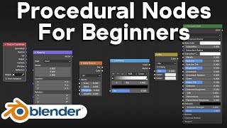 Procedural Nodes For Beginners Blender Tutorial [upl. by Willdon685]