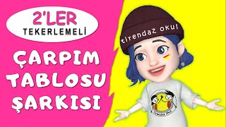 Ã‡ARPIM TABLOSU 2LER ÅARKISI  KOLAY EZBERLEME  TEKERLEME  ANÄ°MASYON [upl. by Ardeth]