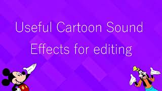 100 Cartoon Sound Effects for Editing [upl. by Nnylsor427]