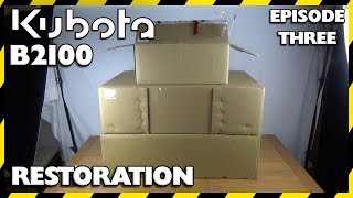 Kubota B2100 Compact Tractor Restoration  Episode Three  MASSIVE Parts Order Unboxing [upl. by Nimar745]