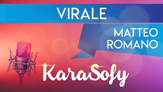 Virale KARAOKE  Matteo Romano karaoke Sanremo 2022 [upl. by Namdor]