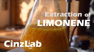 Extraction of LIMONENE Orange Essential Oil  CinzLab Chem PROJECT [upl. by Marjorie460]