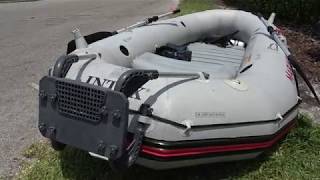 Intex Mariner 4 with 2 Stroke Mercury Outboard [upl. by Hsemin]