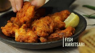 Best Fish Amritsari  Crispy Batter Tender Fish and a Flavor of Spices  How to Make it at home [upl. by Pierce]